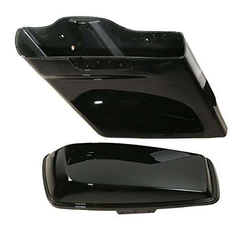 Alforjas rígidas extendidas de 5" en negro vívido para Harley Touring Road King, Road Glide, Street Glide, Electra Glide, Ultra-Classic 2014-2024 miniatura 3