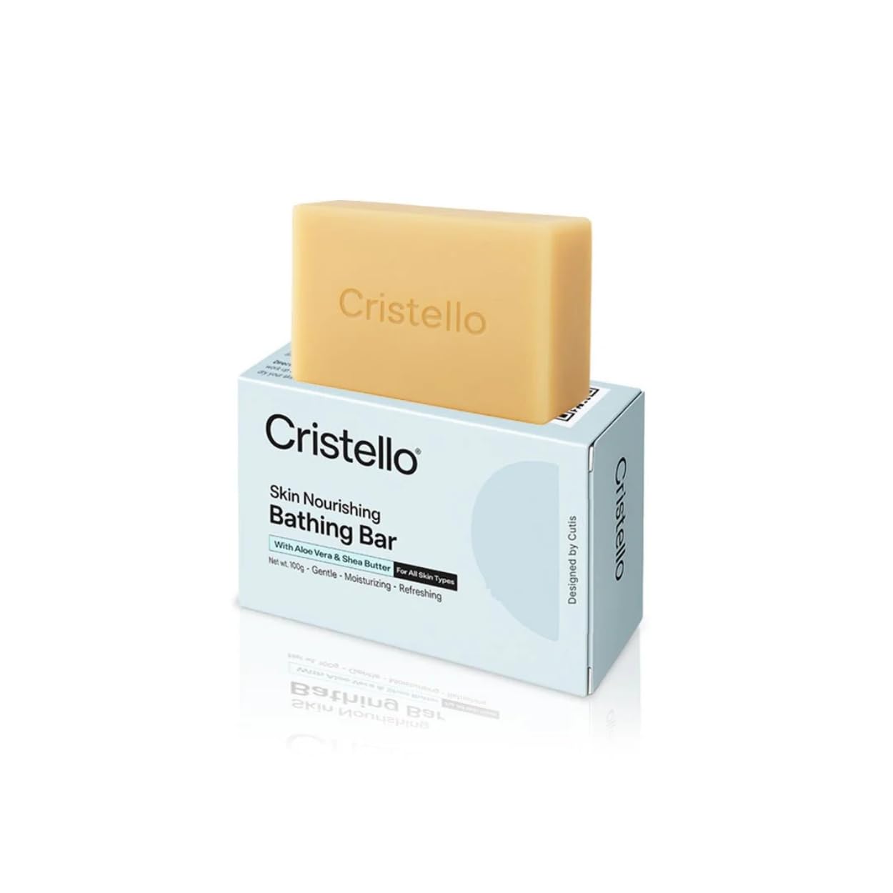 Cristello Skin Nourishing Bathing Bar Soap – 100g | Moisturizing Soap with Aloe Vera & Shea Butter | For All Skin Types-image-38