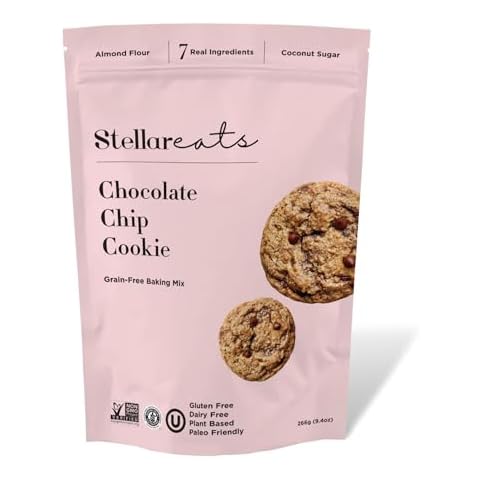 Stellar Eats Grain-Free Cookie Mix | Almond Flour-Based, Gluten-Free, Dairy-Free, Paleo-Friendly | Soft, Chewy, & Fudge-y Cookies with Unrefined Coconut Sugar | Easy-to-Make | 14-16 Cookies (Chocolate Chip) Cover