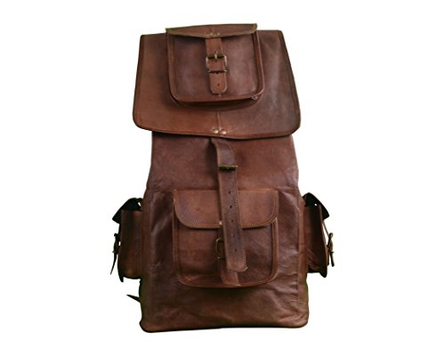 Vintage Piel Bazaar de Cabra Sling Mochila  marrón  : 251953545244