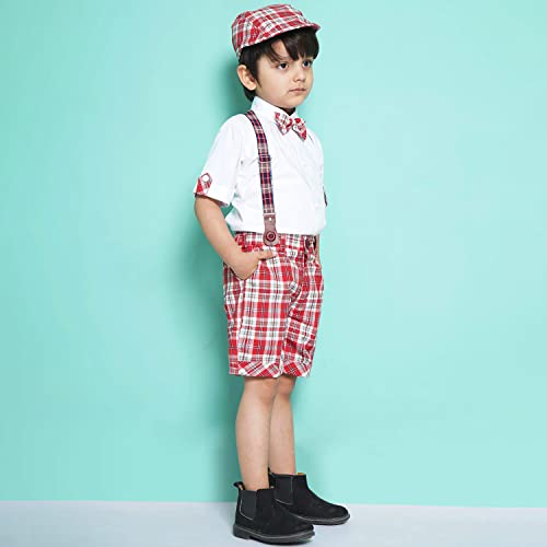 Image of AJ DEZINES Kids Clothing Shirt Short Set For Boys