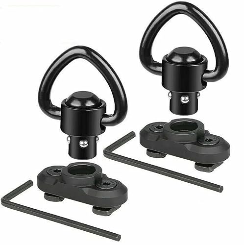 ACEXIER 2PCS Adattatore per Montaggio a Perno Girevole per Mlok Rail Quick Release QD Sling Sling Swivel Mount Adapter Accessori per Pistola da Caccia