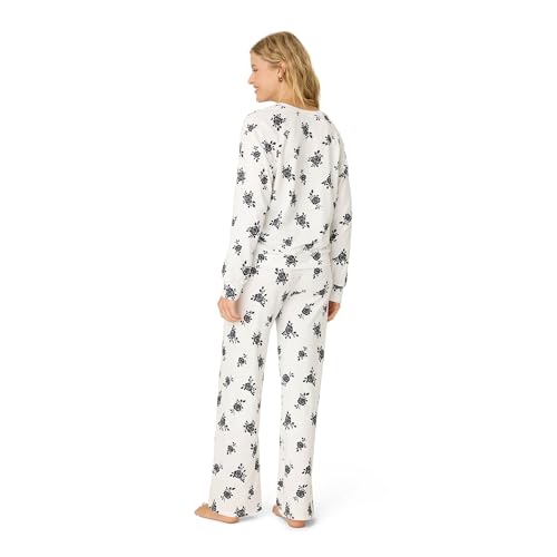 Image of PJ Salvage Women's [Amazon Exclusive] Cloud Jersey Open-bottom Pajama 2-piece Pj Set