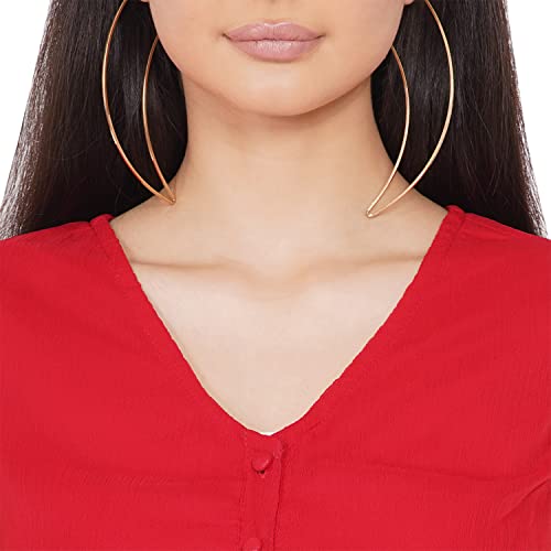 Image of Mine4Nine Women's Maternity Solid Red Color Maxi Baby Shower Dress for Women /Soft Comfortable Nursing Dress with Front Button Attached for Post-Pregnancy