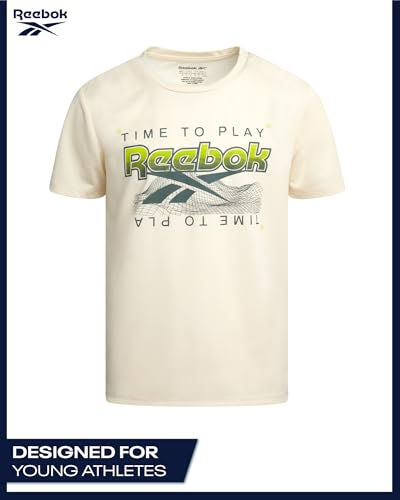 Reebok Boys Shirts - 2 Pack Active Performance Dry Fit T Shirts for Boys - Athletic Training Tops for Kids (8-20)4