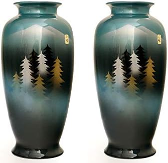 Amazon 国産 花瓶 さつま型 霧雨 尺 陶器 2本組セット 贈答 仏壇 お盆 お彼岸 お墓参り 供養 サイズ約 Cm 高さ32 差込内径7 底径11 胴張15 花立 華瓶 オンライン通販