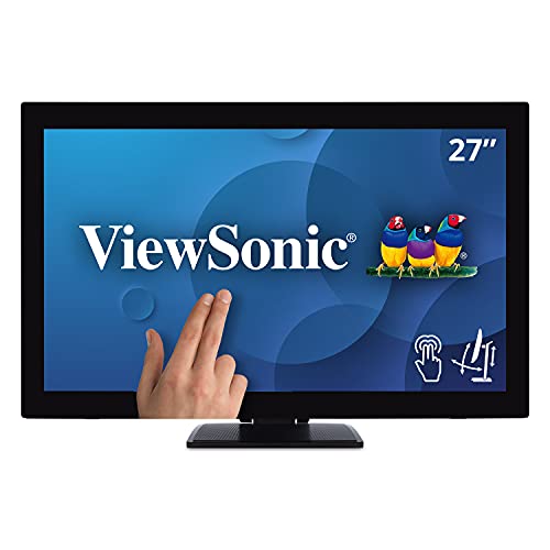 Image of ViewSonic TD2760 27 Inch 1080P 10-Point Multi Touch Screen Monitor with Advanced Ergonomics RS232 HDMI and DisplayPort (Renewed)