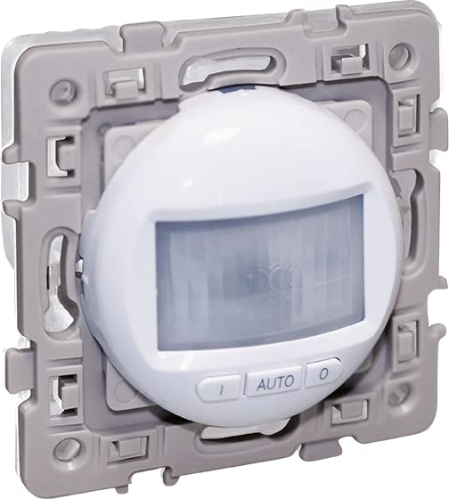 EUR'OHM Interrupteur automatique à détection de mouvement 3 fils avec neutre - SQUARE RENO - Interrupteur et prise