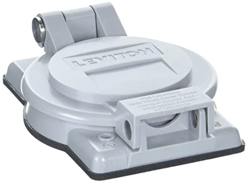 Couvercle étanche boîtier encastrable NEMA 3R gris IP64 Leviton WP3-G