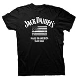 Zufriedenheit garantiert Jack Daniel s In Amerika-T-Shirt Medium Hergestellt
