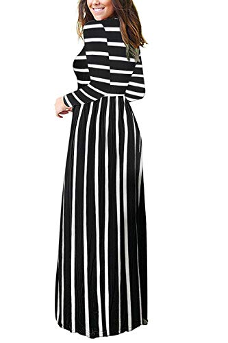 Image of AUSELILY Women's Classic Long Sleeve Dress Loose Plain Long Casual Maxi Dresses with Pockets 2026