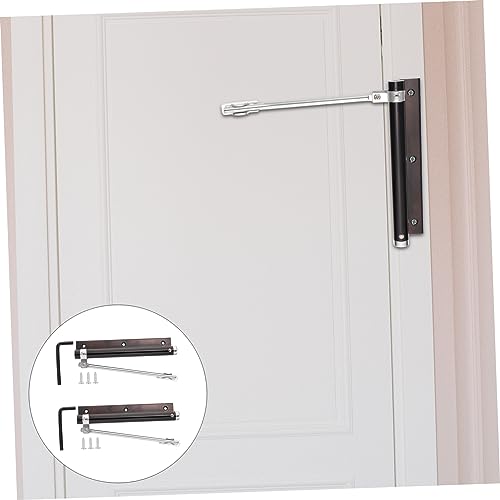 Cierrapuertas automático de velocidad ajustable: kit de 2 piezas de acero para puertas 5