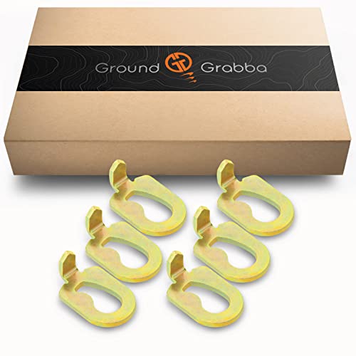 GroundGrabba Fang Anchoring Plate Hook Attachment 6 Pack | Ideal for Pop-Up Tent Feet | Compatible with GroundGrabba Pro, Pro II Products | 6X Fang Anchoring Plates