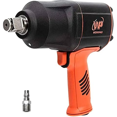 WP WORKPAD Air Impact Wrench (1 Inch), Air Impact Gun Industrial Repair & Assembly Tool, Pistol Handle, Twin Hammer Cover