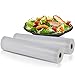 NutriChef Vacuum Sealer Bags 8x50 Rolls 2 pack Compatible with All Brands, Commercial Grade, Heavy Duty, Great for vac storage, Meal Prep or Sous Vide