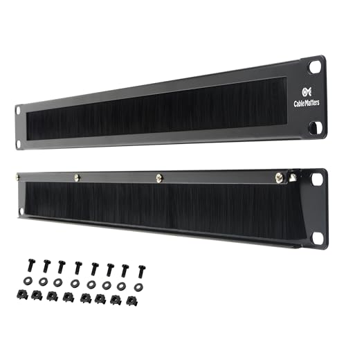 Cable Matters 2-Pack 1U Brush Panel