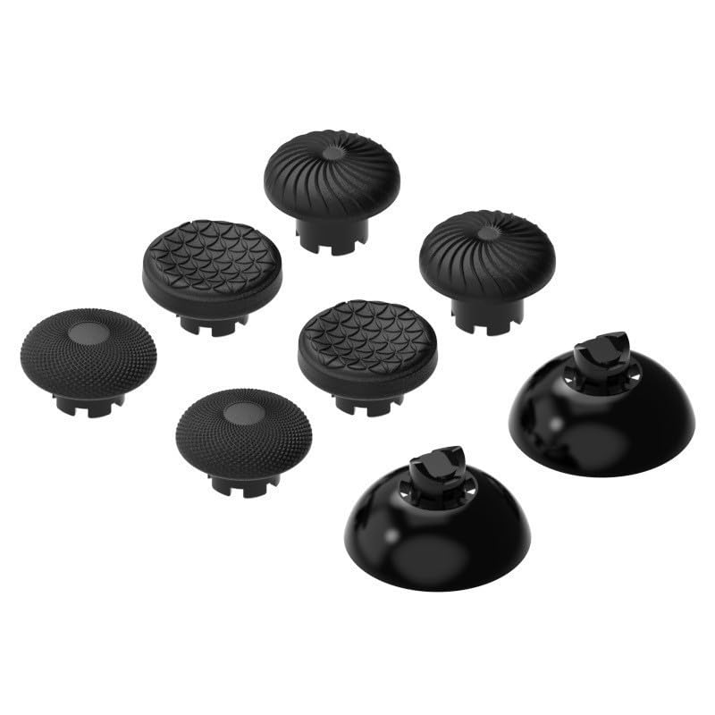 IFEEHE 8Pcs Thumbstick Cap For PS5/PS5 Edge Controller Mushroom Thumb Stick Caps Joystick (Red)