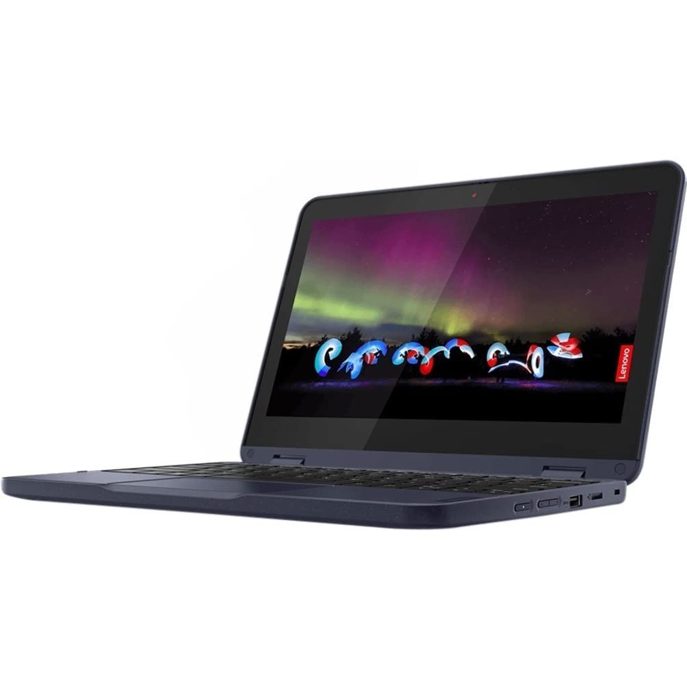 Lenovo 300 W Gen 3 82J1000GUS 11,6" Touchscreen Convertibile 2 in 1 Notebook - HD - 1366 x 768 - AMD 3015e Dual-Core (2 Core) 1.20 GHz - 4 GB RAM - 64 GB di memoria flash - Abyss Blue
