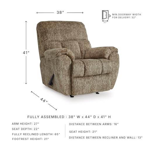 Signature Design by Ashley RiverCam Manual Rocker Recliner Chair, Taupe - image 2