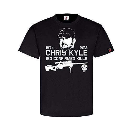 T-shirt Christopher Scott Kyle Sniper Premium en Coton Peigné