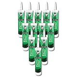 Red Devil 0697GI12 RD Pro Butyl Rubber Sealant – High-Performance Industrial-Grade Sealant for Outdoor & Below-Grade Applications, Paintable, Excellent Adhesion, 10.1 oz Cartridge, Gray, Pack of 12