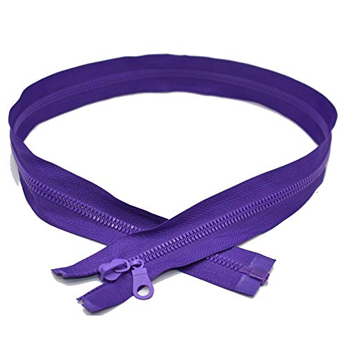 28 Inch 10Pcs #5 Separating Jacket Zippers for Sewing Coat Jacket Tape Zippers Bulk 10 Colors Mixed (28\"/ 70CM) - Thumbnail 4