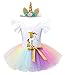Produktbild Jurebecia Mädchen Newborn Kleid Kleinkind Baby Mädchen Kleid Geburtstag Bowknot Hochzeit Tutu Prinzessin Blume Spitzenkleid