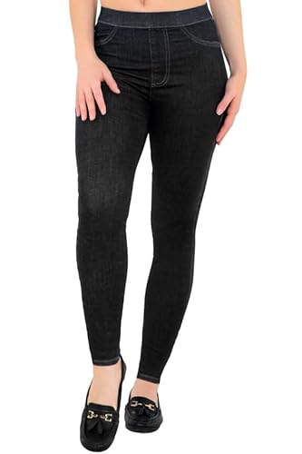 UC Ex M&S Pull On Jeans for Women UK 6-22, High Waisted Jeans Women Stretchy Ladies Jeans Skinny Denim Jeans Women Jeggings for Women UK Black