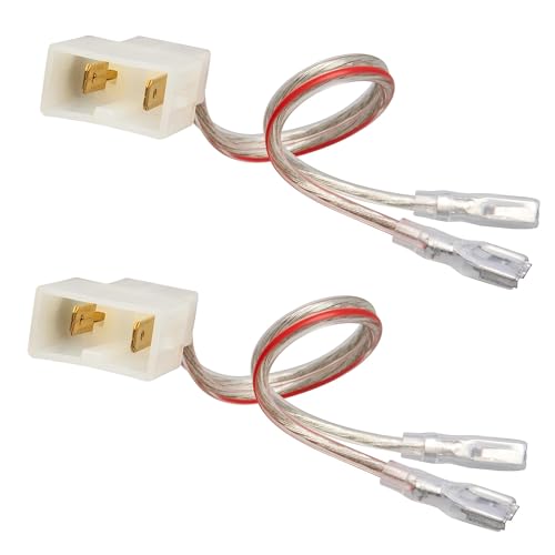 Image of RED WOLF Speaker Connector Wire Harness for 1986-2019 Honda Civic Accord Odyssey CRV Acura CL TL RL Integra MDX Vigor Legend Replace Install Aftermarket Speaker Adapter 2 PCS