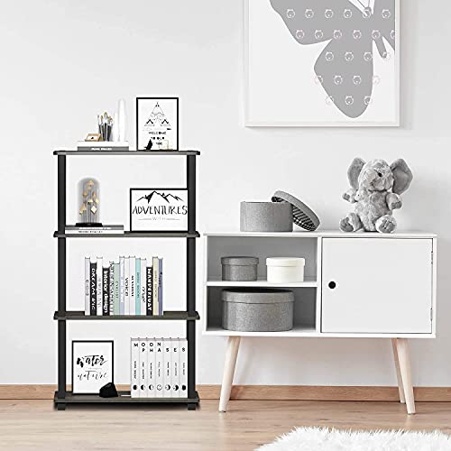 Image of Ash & Roh 4-Tier Multipurpose PVC Rack- Engineered Wood Wall Shelf for Bedroom, Living Room, Garage, Kitchen Storage Shelves (H-3.7 Feet |W-2 Feet |D-1 feet) (4-Tier PVC Rack)