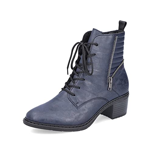 Rieker 70101, Botte Tendance Femme, Bleu, 40 EU Cover