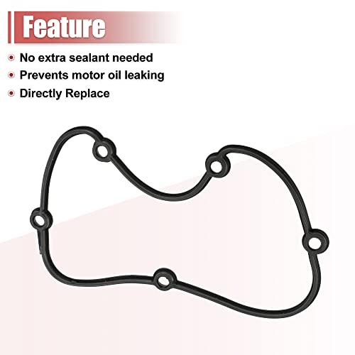 Image of X AUTOHAUX 06H 103 483 Engine Timing Cover Gasket for Volkswagen Jetta 2008-2013 for Volkswagen Passat 2008-2010