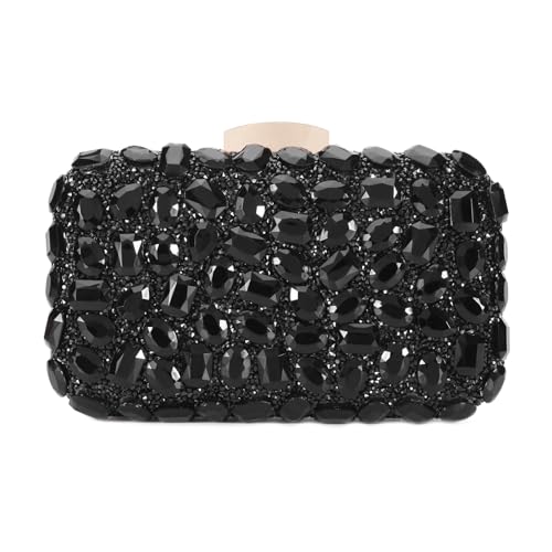 Image of Gemstone Clutch Purse, Rhinestone Purse | Evening Clutch for Women Wedding Party, Crystal Evening Bag for Women Evening