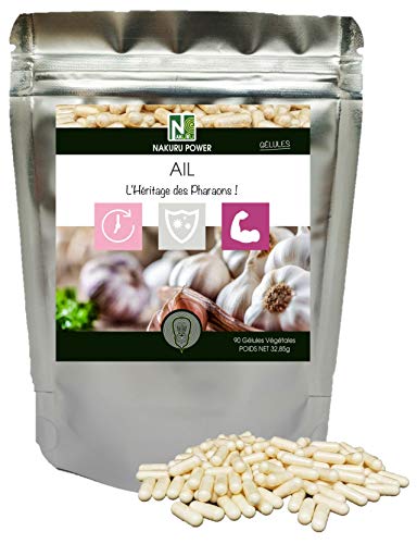 NAKURU | Ail | 90 Gélules Végétales de 365mg | Gamme Power | Fabriqué en France | 