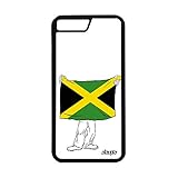 utaupia Coque pour iPhone 8 Plus Silicone Drapeau Jamaique jamaicain Foot reagge Etui jo Pas Cher Coupe du Monde Rasta