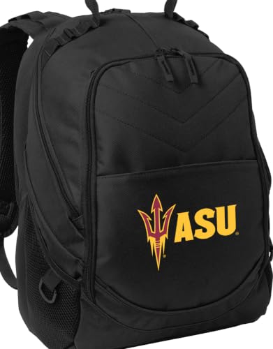 Image of Broad Bay Arizona State Backpack | Official ASU Sun Devils Logo, Padded Laptop Computer Section, Premium 600 Denier Nylon Fabric,