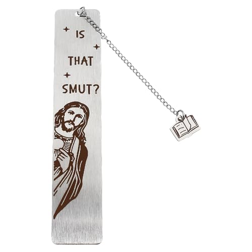 Peeking Jesus is that Smut? Bookmark (Metal 1 Piece Silver)
