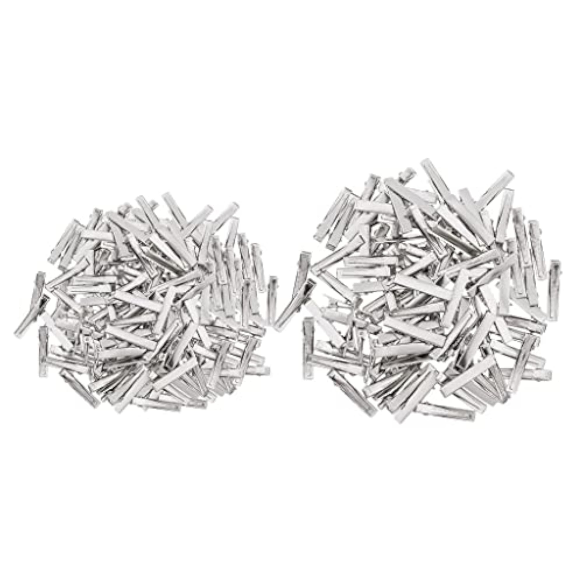 150 Pieces Flat Iron Single Prong Duck Alligator Hair Clips DIY Bows