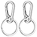 Geeice Metal Keychain Holder for Belt Heavy Duty Carabiner with Keyring Clips Organizer for Car Keys, Zinc Alloy, 2 Pack