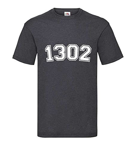 T-shirt pour homme gris foncé 1302 idéal pour le weekend