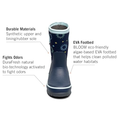 Image of BOGS Grasp Kids Waterproof Rain Boots, Insulated Winter Snow Boots