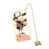 6PCS Set Gravity Metal Bookmarks Falls Cartoon Movie Series Reading Book Accessories Halloween Study Day Gifts for Fans Teachers Collect Souvenir (1pc)
