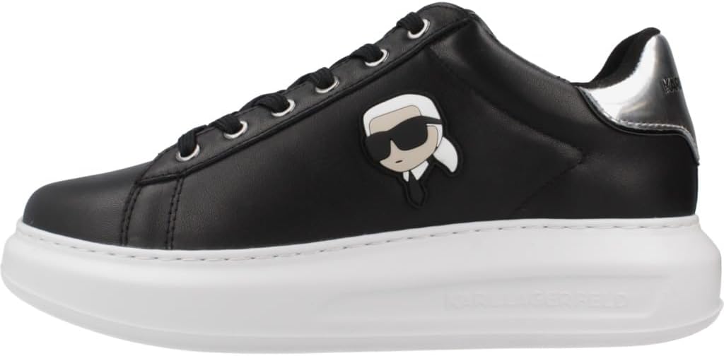 Karl Lagerfeld Women's Kapri Casual Trainers Sneakers Black 8 US - Image 2