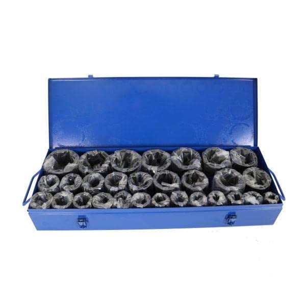 US PRO Tools 3691 - Set di bussole metriche a impatto profondo da 3/4" DR 6PT da 19 a 65 mm