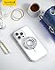 Lamicall Handy Ring Halterung für MagSafe - Glitzer Fingerhalter mit Feinen Zahnrädern, 360° Magnetisch Handy Griff Halter für iPhone 16/15/14/13/12 Pro Max Plus, alle Smartphone, Zubehör für MagSafe