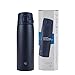 Zojirushi SM-VA60-AD Water Bottle, One-Touch Stainless Steel Mug, Seamless, 20.3 fl oz (600 ml), Navy