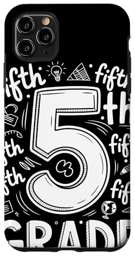 Chalkboard 5th Grade Doodle Typography 5th GRADE w5N X}zP[X iPhone 11 Pro Max p