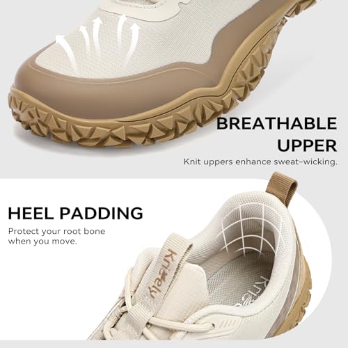 Image of Kricely Trail Running Shoes for Men Hiking Walking Sneakers Gym Workout