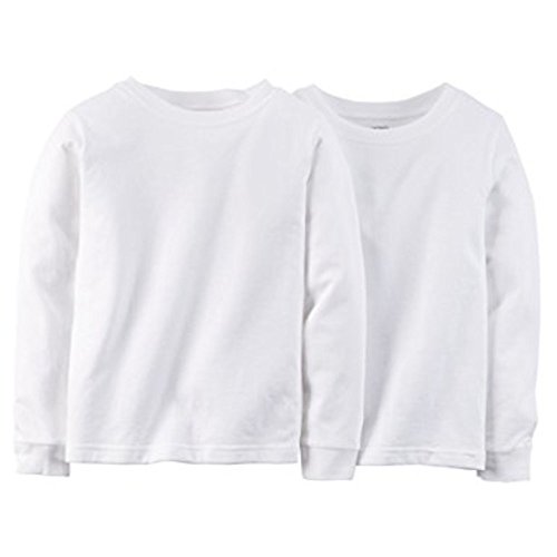 Carter s Little Boys  Long Sleeve 2-pack Cotton Undershirts (2T 3T, White)