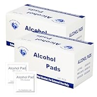 200pcs Alcohol Pads, 75% Alcohol Wipes, 6 * 6CM Alkoholtupfer, Einzeln Verpackt Aus Hygienischen Gründen, Geeignet für Geschäftsreisen, Reisen und Den Täglichen Gebrauch
